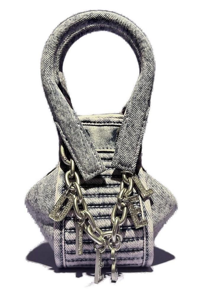 トートバッグ DIESEL 1DR XS S Tote Bag Purple Women's 1DR-Iconic shoulder bag in mirrored leather | Violet