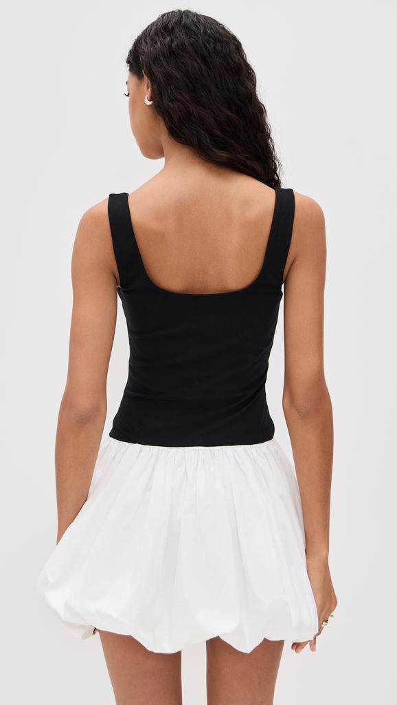 Wayf Lilah Bubble Hem Mini Dress