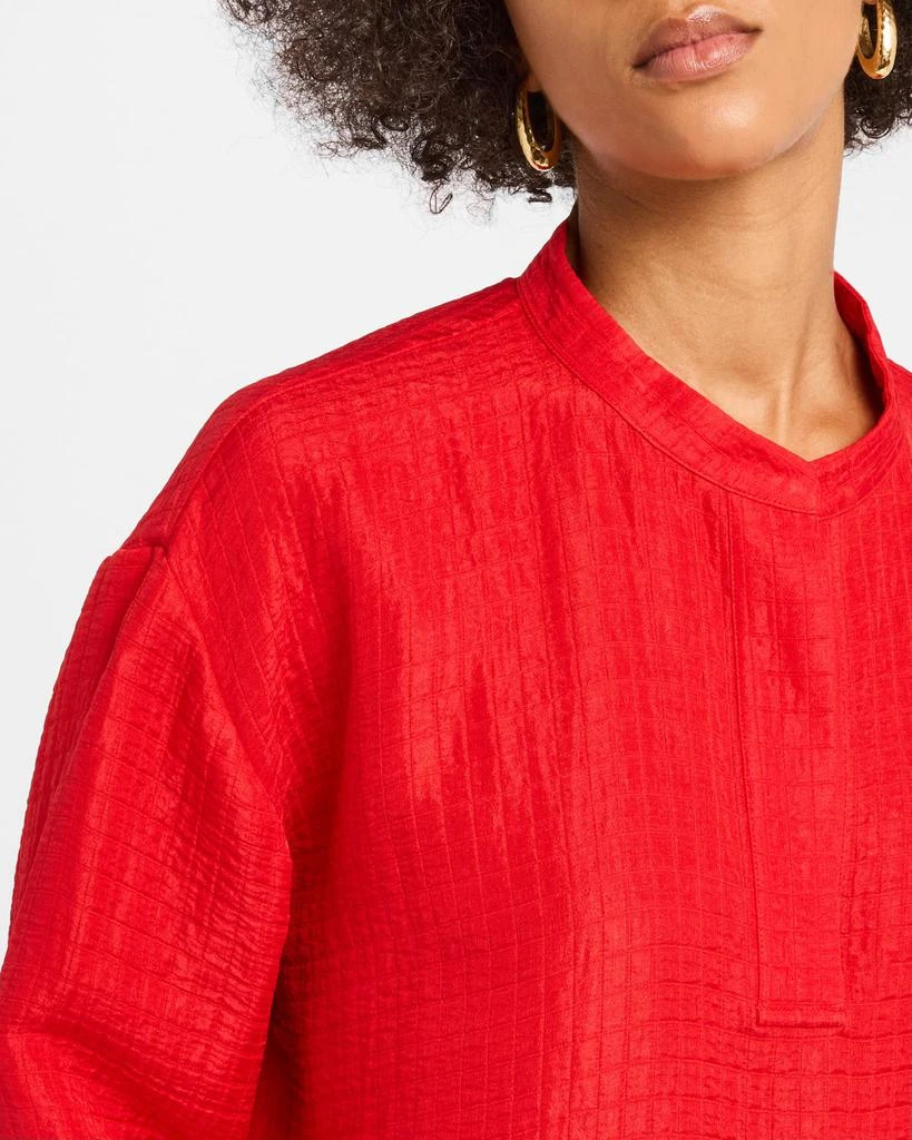 Eileen Fisher Textured Silk-Organic Linen Top 5