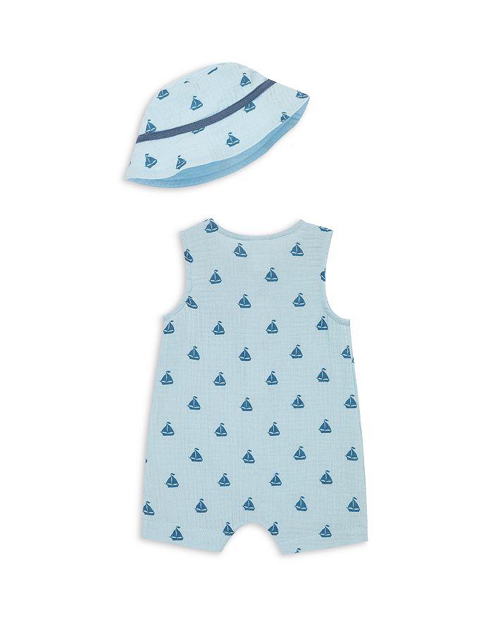 Little Me Boys' Sailboats Romper & Hat Set - Baby