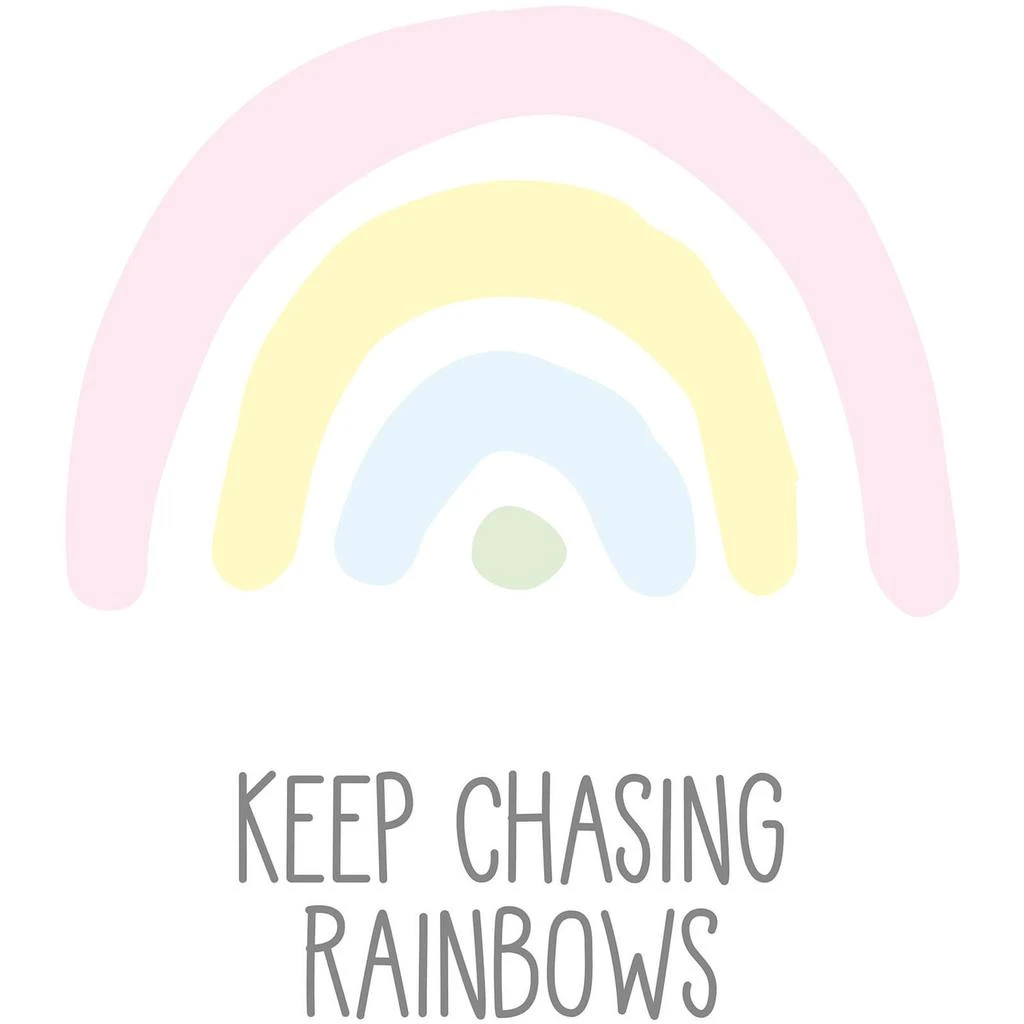 Snüz Snüz Keep Chasing Rainbows Nursery Print - Pastel 4