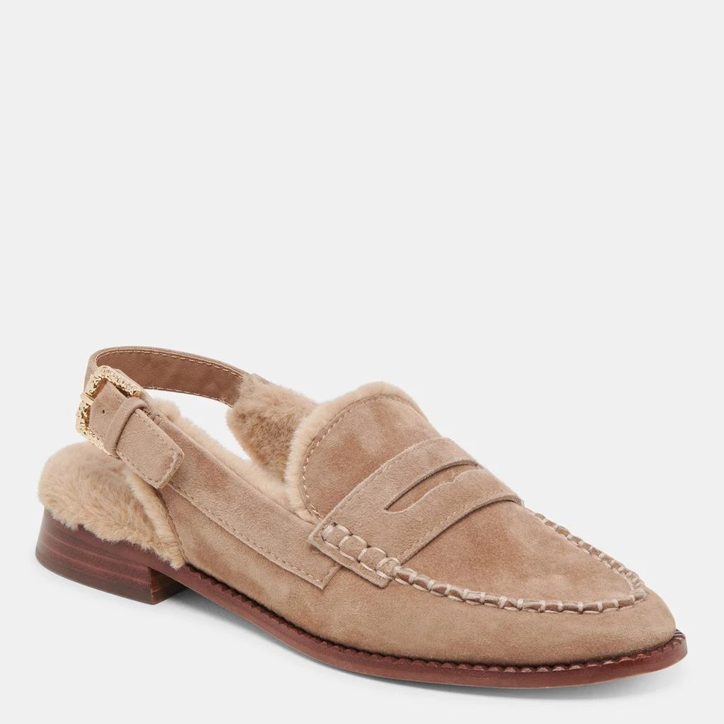 Dolce Vita Hardi Plush Loafers Mushroom Suede 2