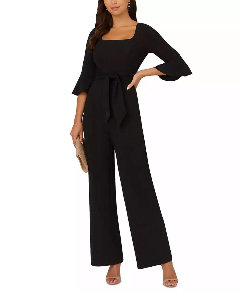 Adrianna Papell Women's Tie-Front Bell-Sleeve Jumpsuit 4