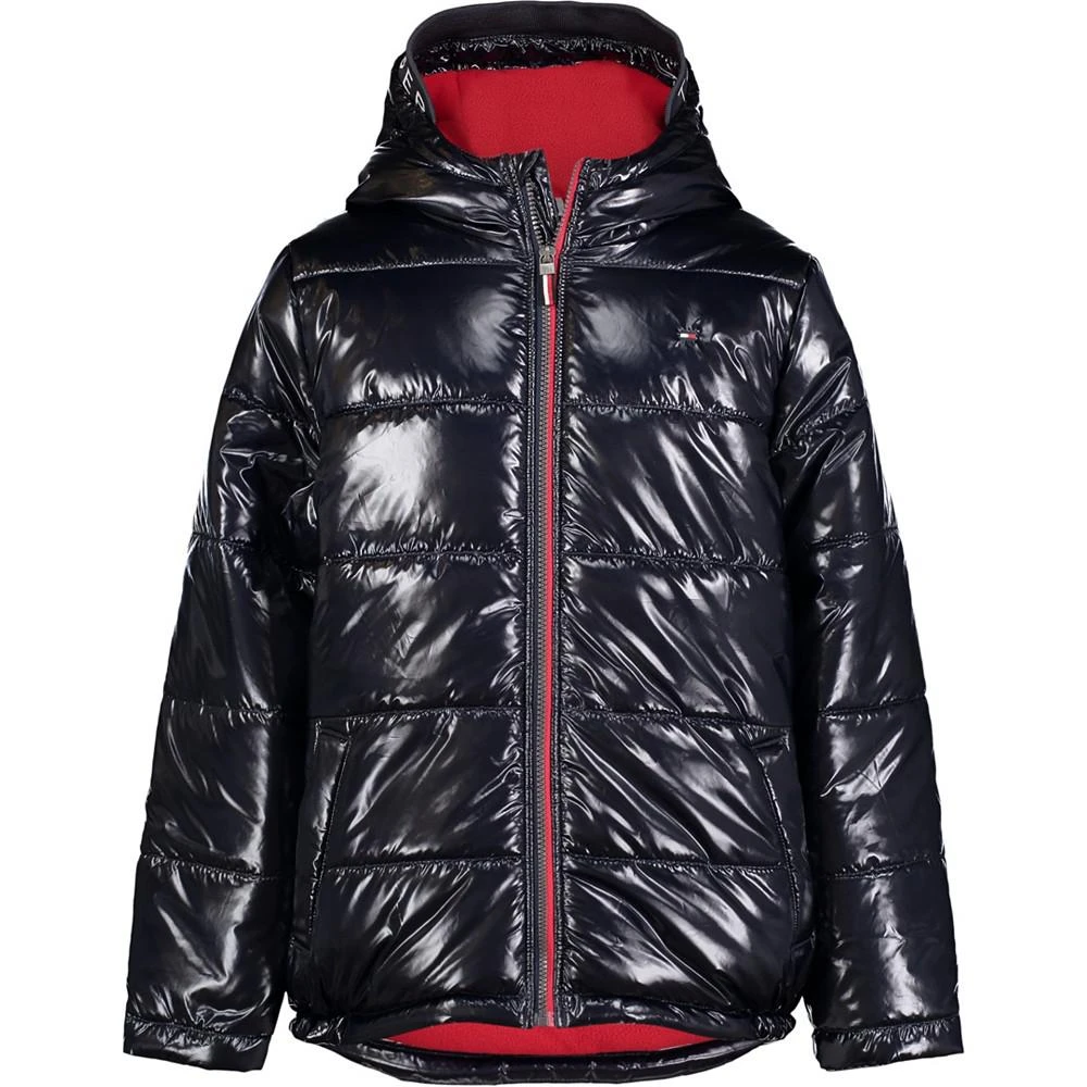 Tommy Hilfiger Toddler Boys High Shine Hood Logo Puffer Jacket 1