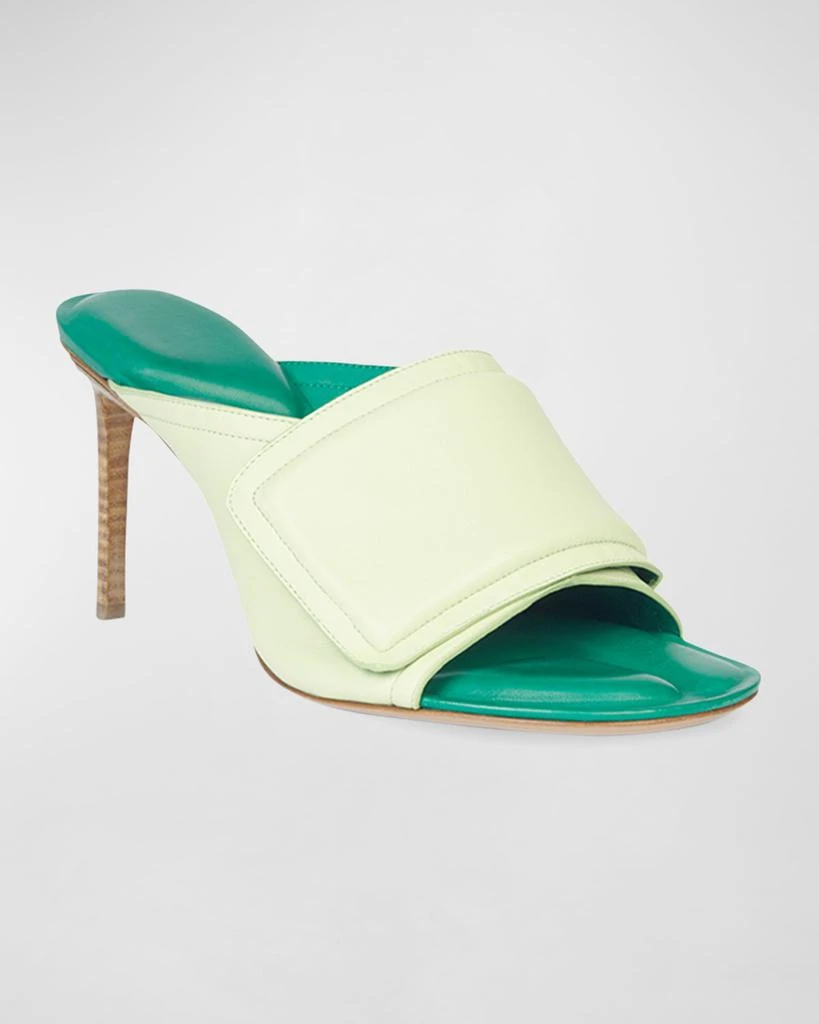 Jacquemus Les Mules Aqua Bicolor Lambskin Sandals 2