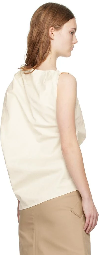 Totême Off White Shoulder-Twist Blouse 3