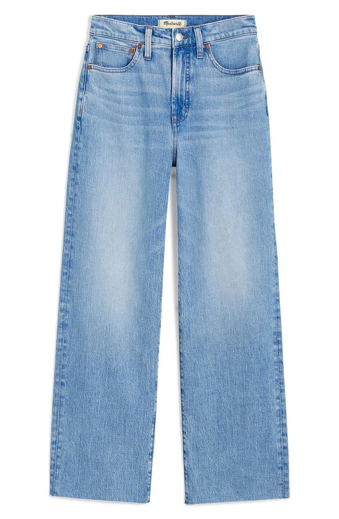 Madewell The Perfect Raw Hem Wide Leg Crop Jeans 5