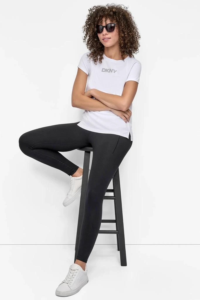 DKNY TECH MESH LOGO TEE 7