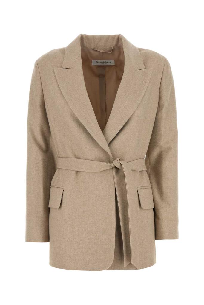 【関税&送料込】Max Mara Cappuccino Wool Blend Randers Blaze Max Mara Cappuccino Wool Blend Randers Blazer - Suits