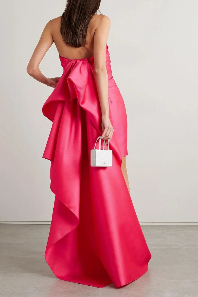 REEM ACRA Convertible strapless mikado-piqué mini dress 3