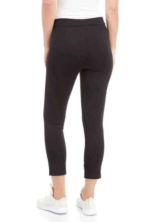 Anne Klein Klein Womens Deluxe Pull On Slim Crop Leggings 2