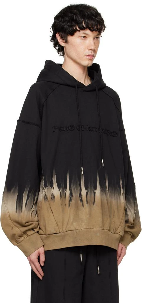 Feng Chen Wang Black & Khaki Tie-Dye Hoodie 2