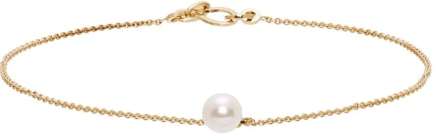 Sophie Bille Brahe Gold Akoya Pearl Palme De Pied Anklet 1