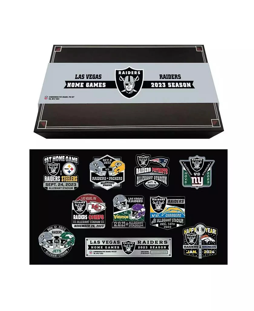 Mojo Licensing Las Vegas Raiders 2023-24 Game Day Pin Collector Set 1