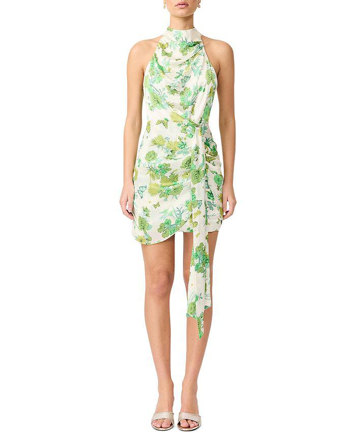 Elliatt Tess Printed Halter Mini Dress