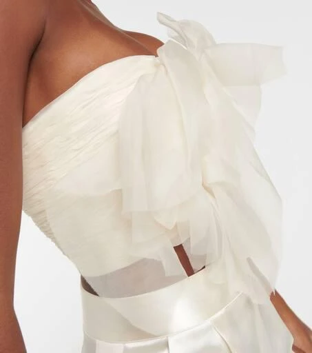 Danielle Frankel Macie silk organza bustier 5