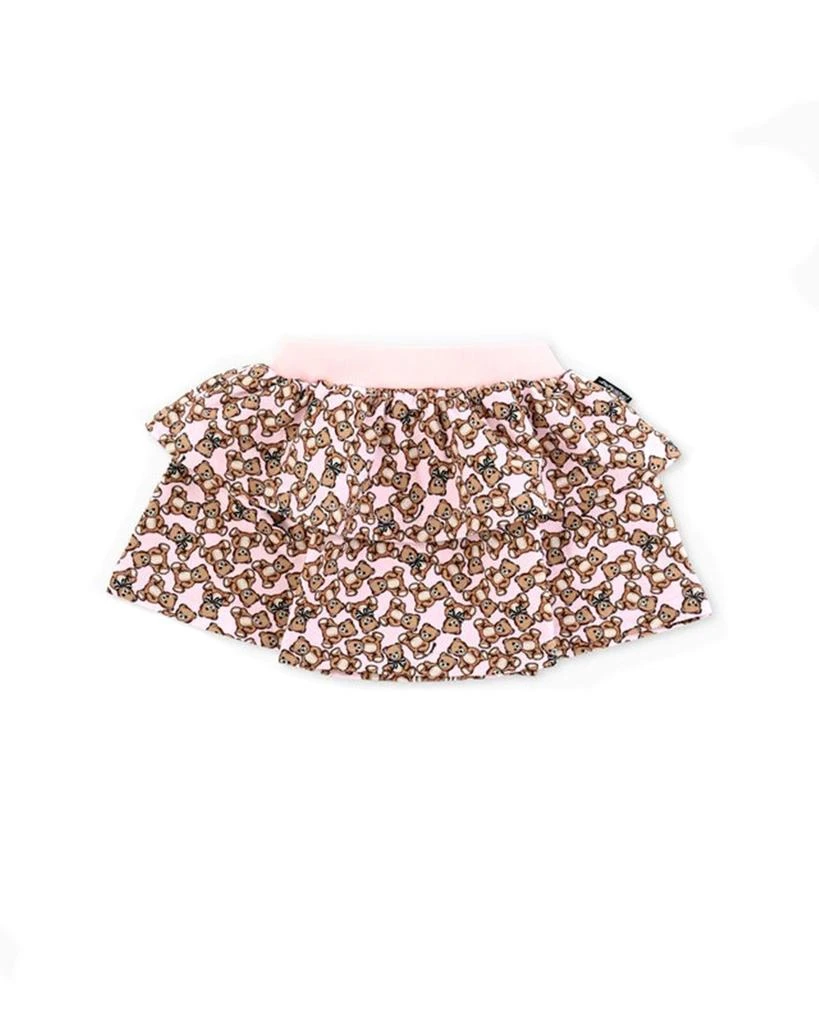 Moschino Moschino Kids Teddy Bear Printed Layered Skirt 2
