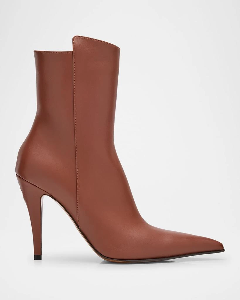 Alexander McQueen Birdee Leather Stiletto Booties 1