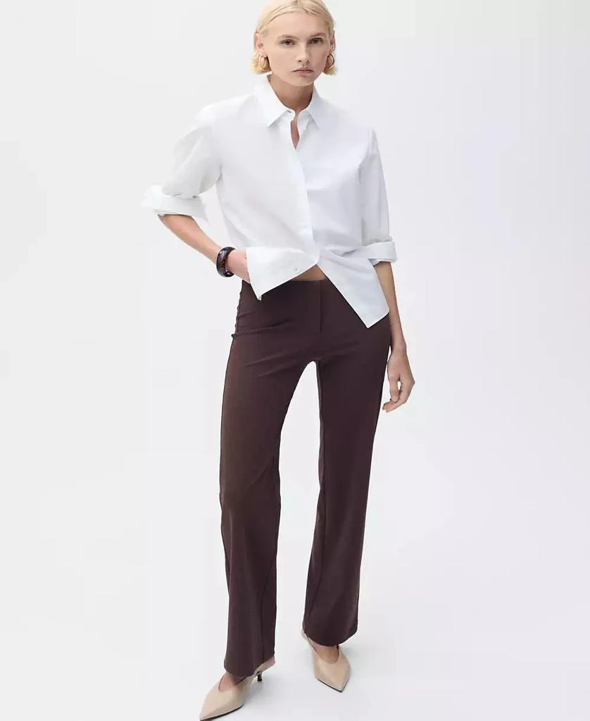 Mango Women's Straight Suit Pants 7