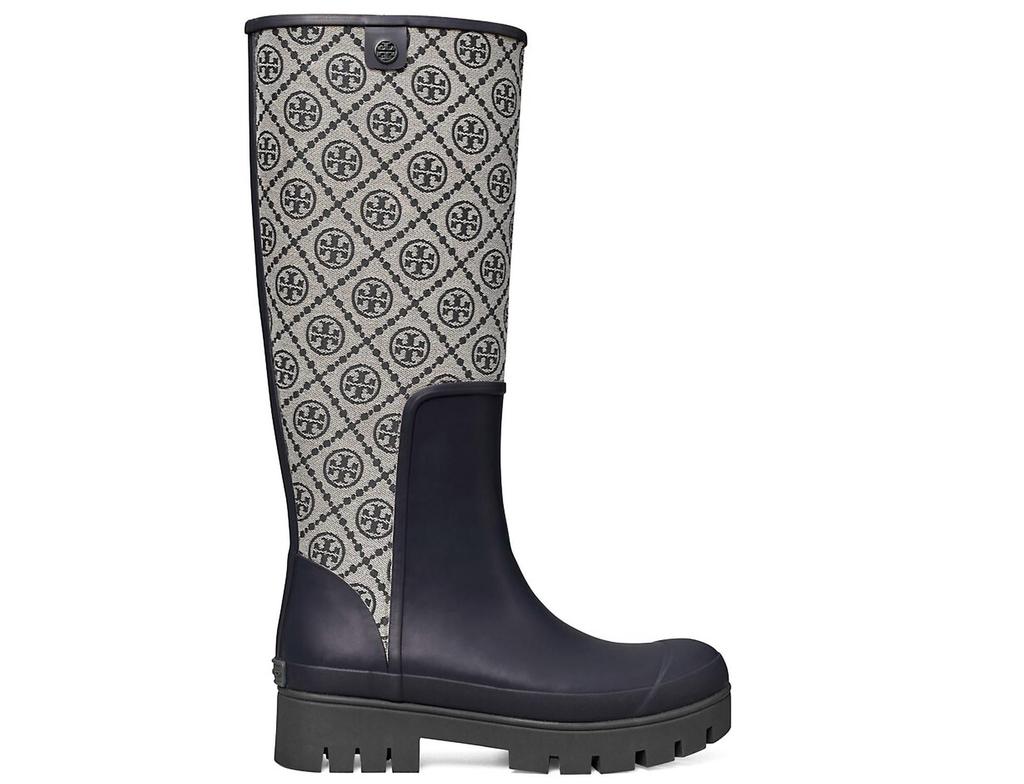 Tory Burch T Monogram Logo Rubber Foul Weather Boot