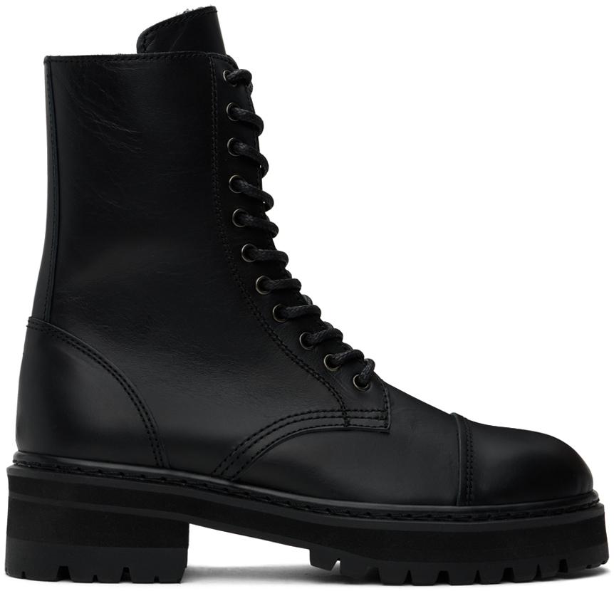 Junya Watanabe Black Steer Oiled Boots