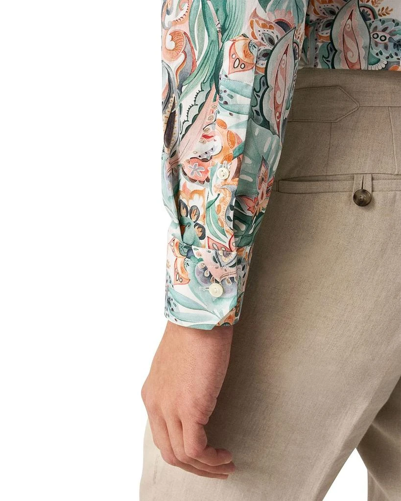 Eton Slim Fit Printed Button Front Shirt 4