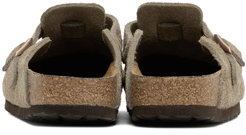 Birkenstock Taupe Boston Soft Footbed Narrow Loafers 2