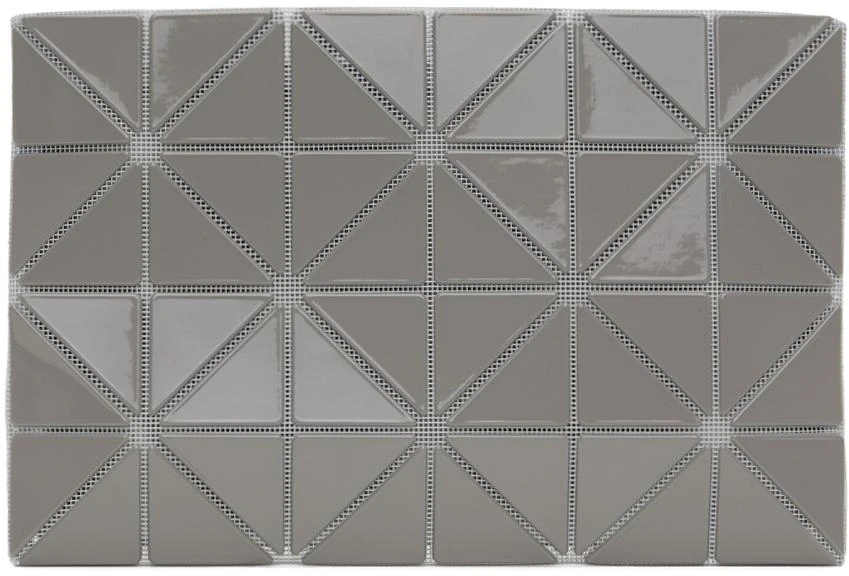 Issey Miyake Gray Lucent Gloss Clutch 1