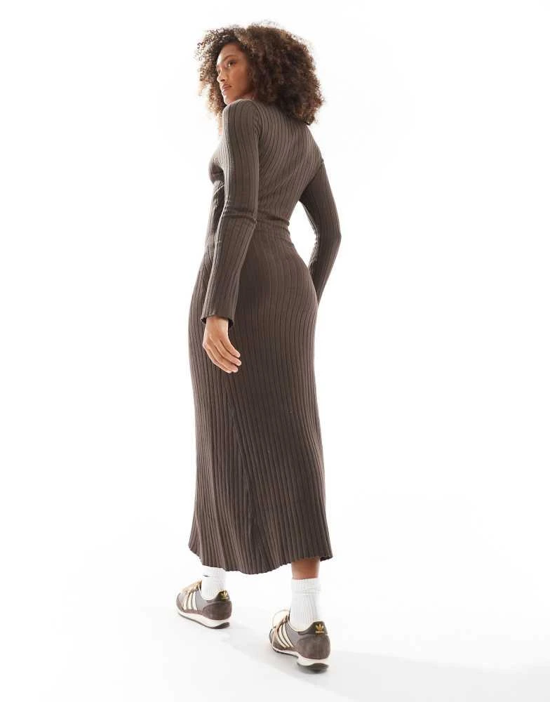 Cotton:On Cotton On knit maxi dress in espresso 2