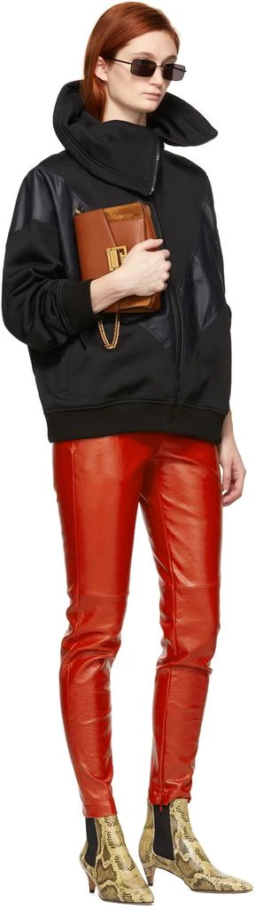 Givenchy Red Calfskin Pants 5
