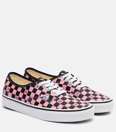 Valentino and Vans VLogo checked sneakers 1