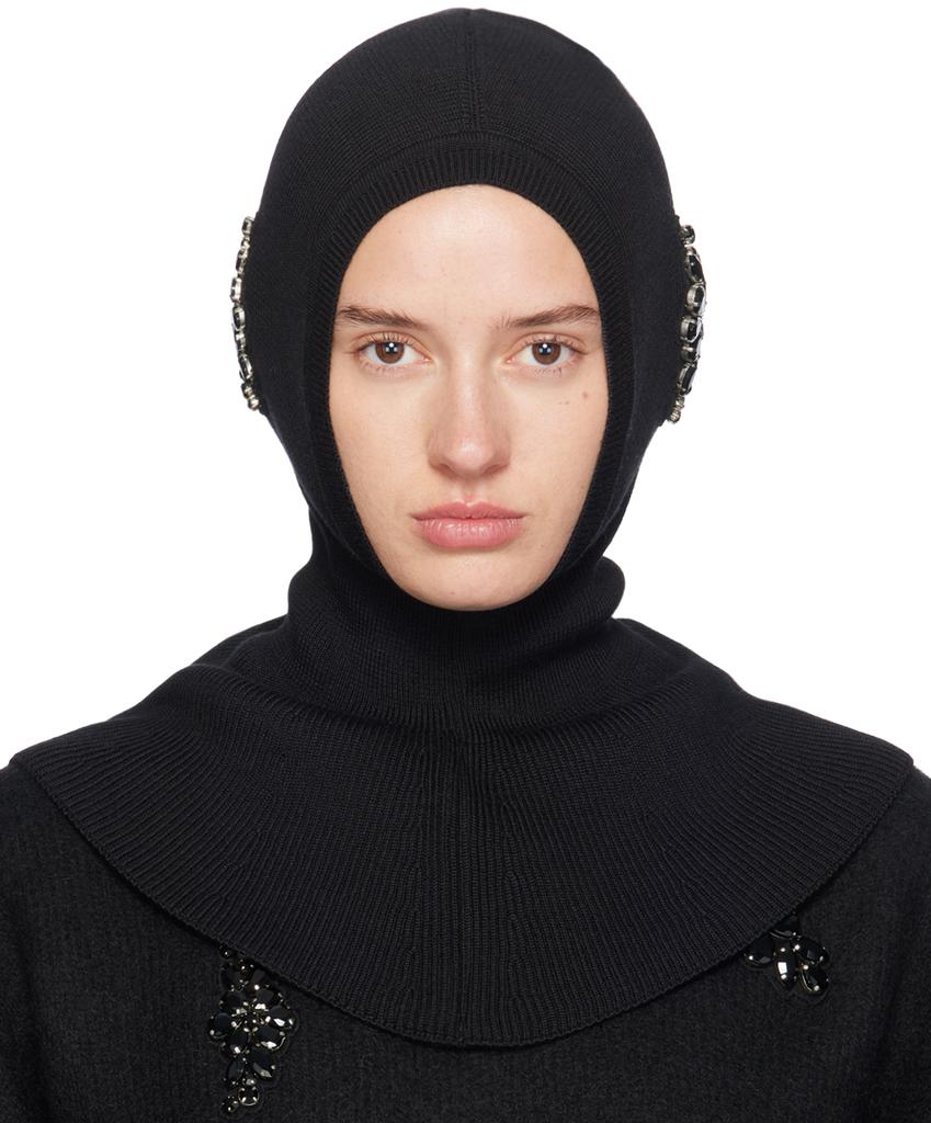 Black Embellished Pointed Balaclava – On Sale Now with Up to 69