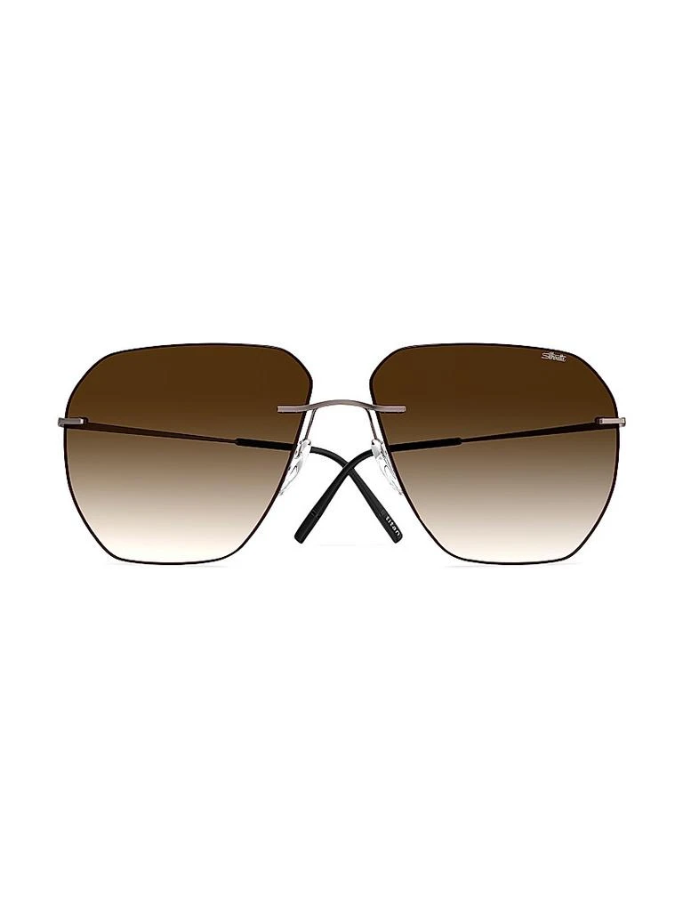 Silhouette Titan Minimal Art Felis 60MM Rectangular Sunglasses 1