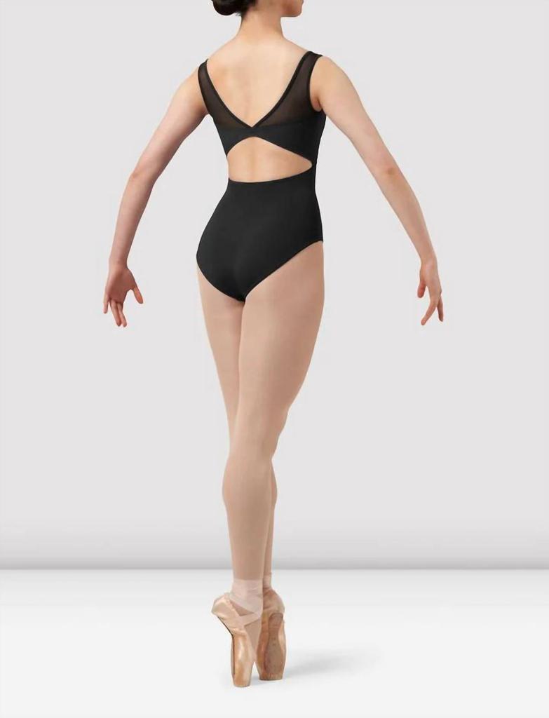 Bloch Bloch - Ladies Black Mirella Chevron Tank Leotard