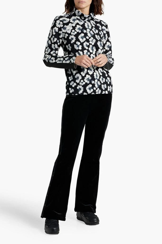 Aztech Mountain Printed wool turtleneck top 2