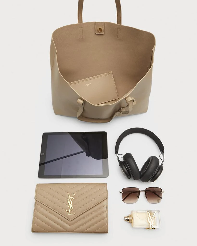 Yves Saint Laurent Shopping Bag East-West Tote in Smooth Leather 9