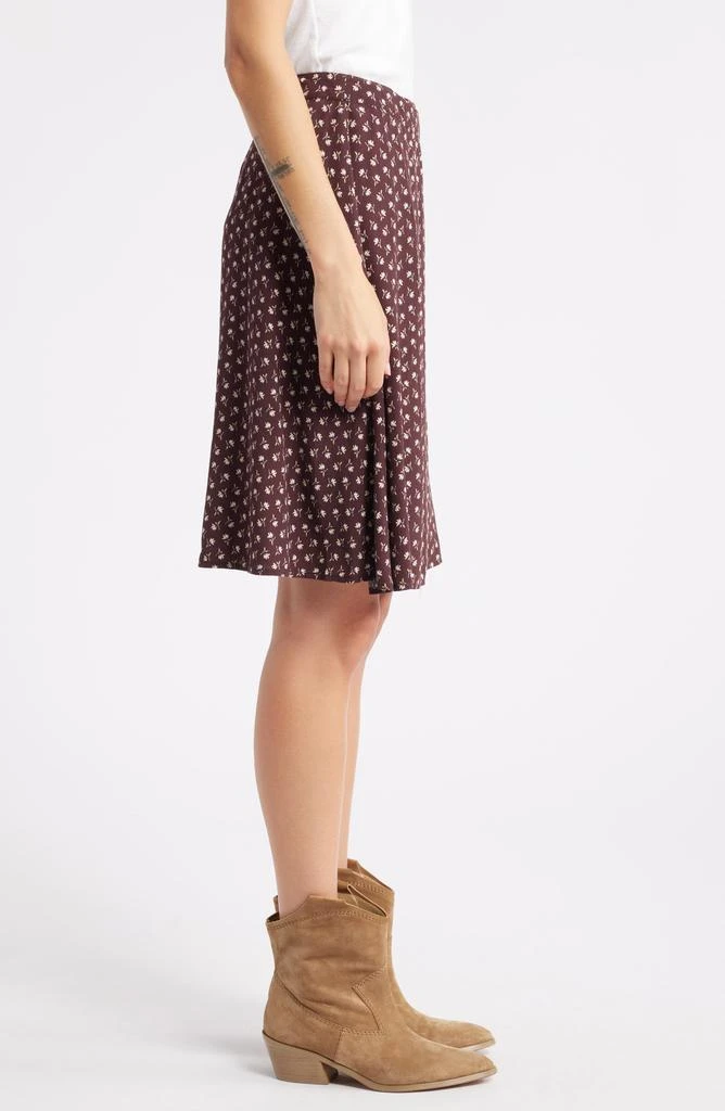 Treasure & Bond Floral Button Wrap Skirt 3