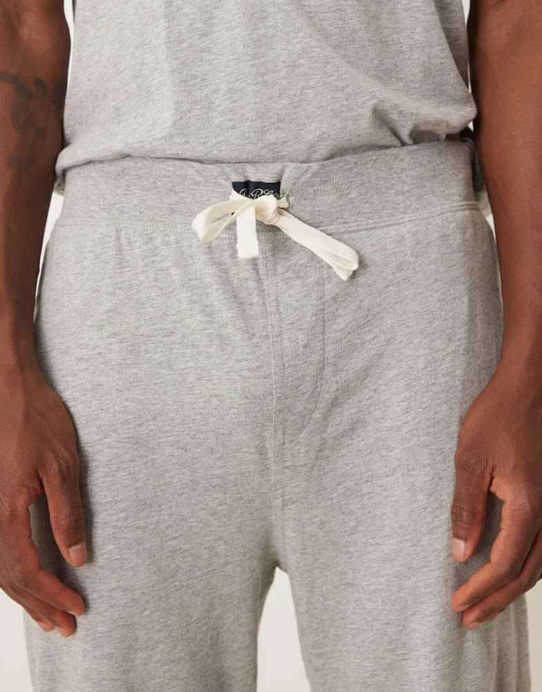 Ralph Lauren Polo Ralph Lauren icon logo liquid cotton lounge joggers in grey marl 4