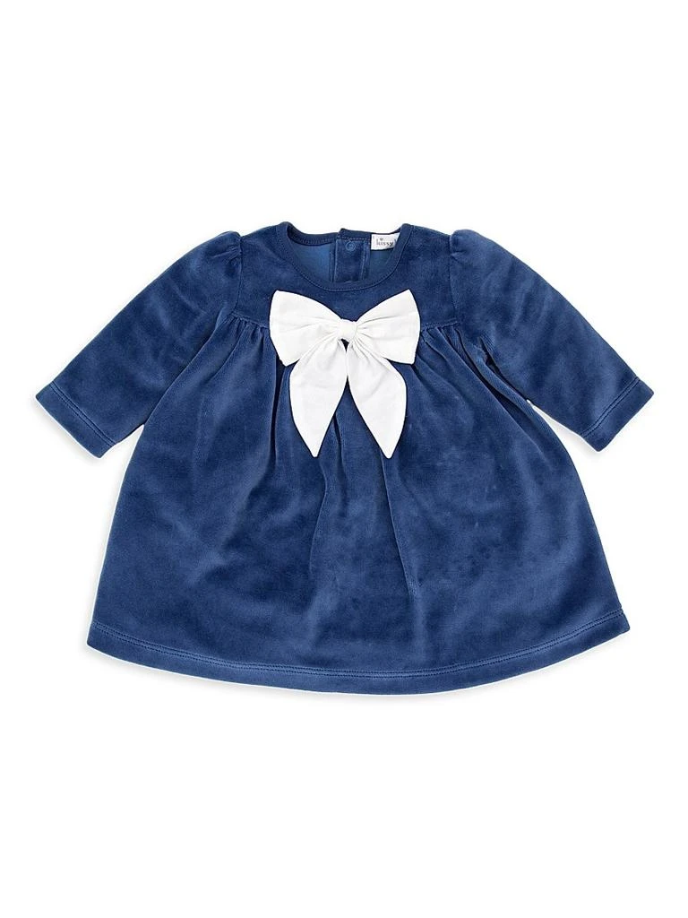 Kissy Kissy Baby Girl's "My First Hanukkah" Velour Dress 1
