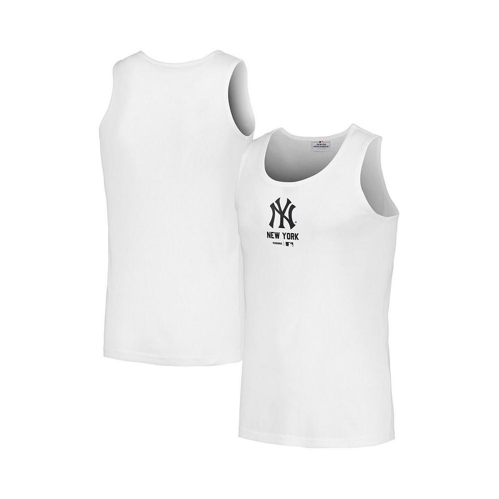 PLEASURES Men's White New York Yankees Two-Pack Tank Top