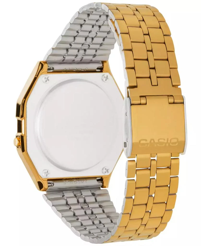 Casio Men's Digital Vintage Gold-Tone Stainless Steel Bracelet Watch 39x39mm A159WGEA-1MV 3