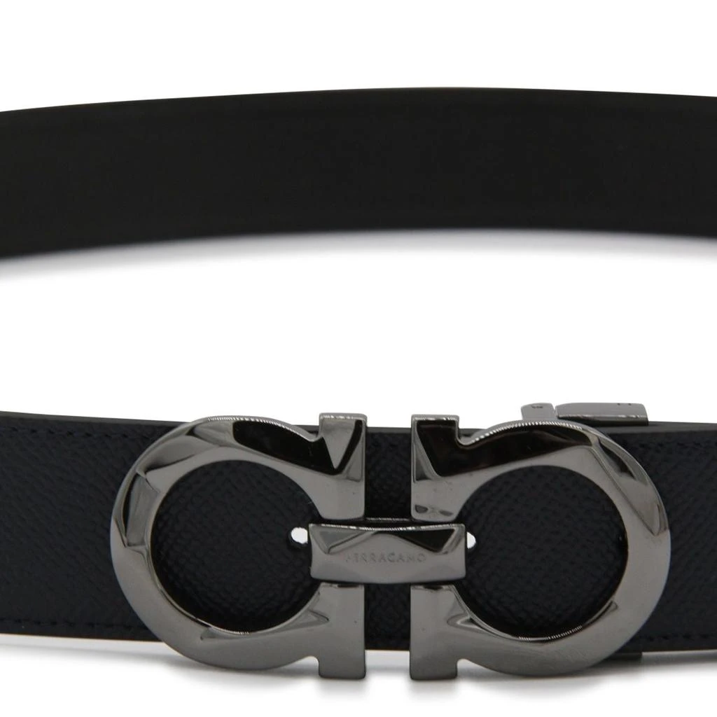Salvatore Ferragamo Salvatore Ferragamo Blue Learher Reversible Belt 2
