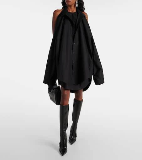 Balenciaga Suspended cotton shirt dress 7