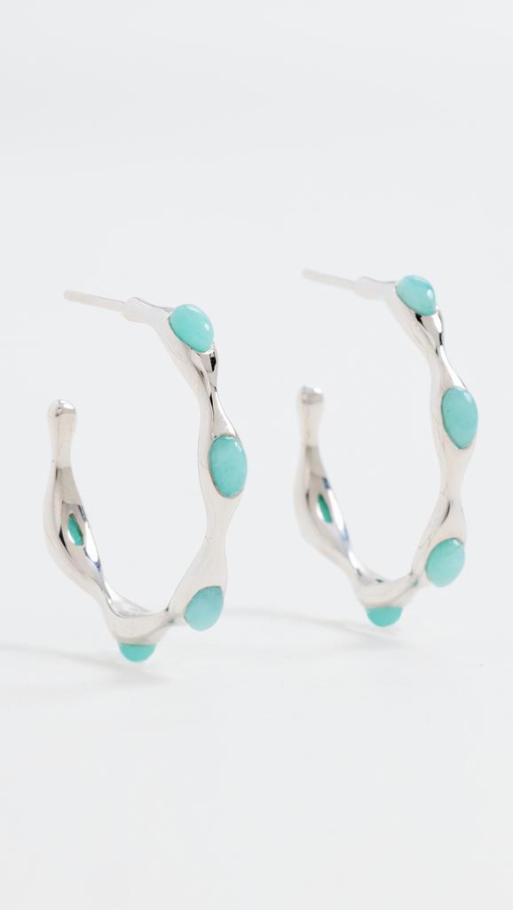 Missoma Magma Gemstone Medium Hoop Earrings