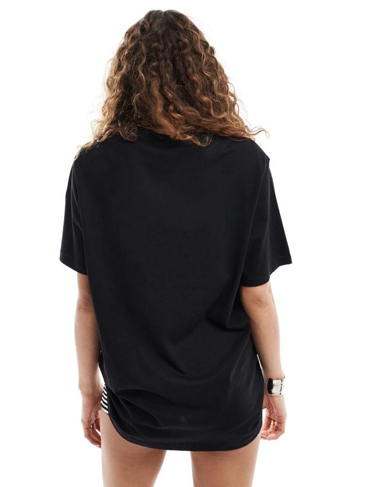 Monki Monki oversized t-shirt in black 2