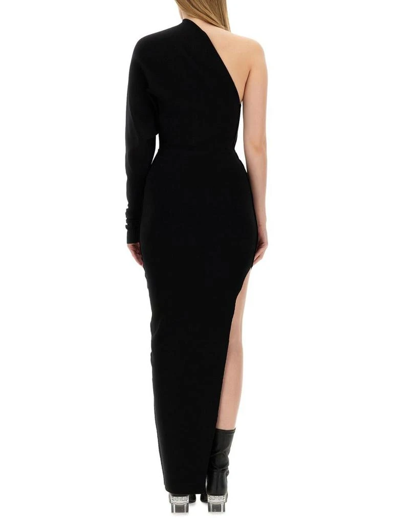 open lace back dress Rick Owens Ribbed One Shoulder Dress