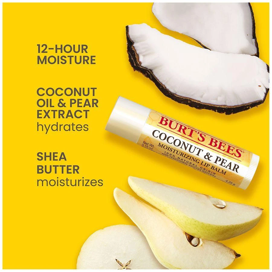 Burt's Bees Coconut & Pear Moisturizing Lip Balm Coconut and Pear 5