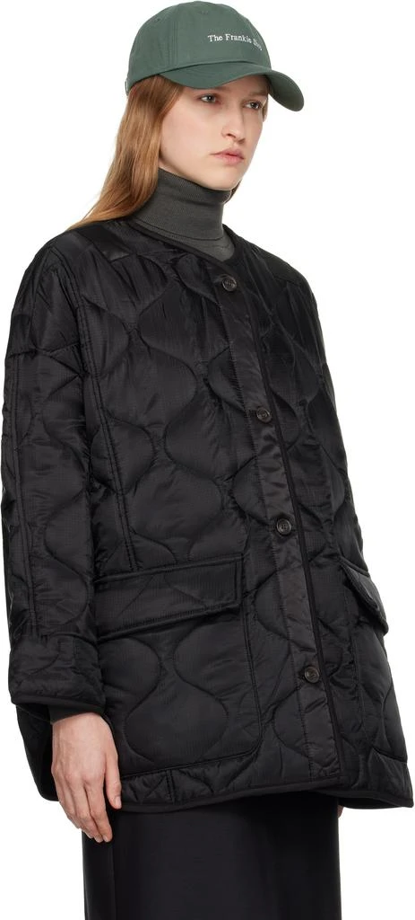 The Frankie Shop Black Teddy Quilted Jacket 2