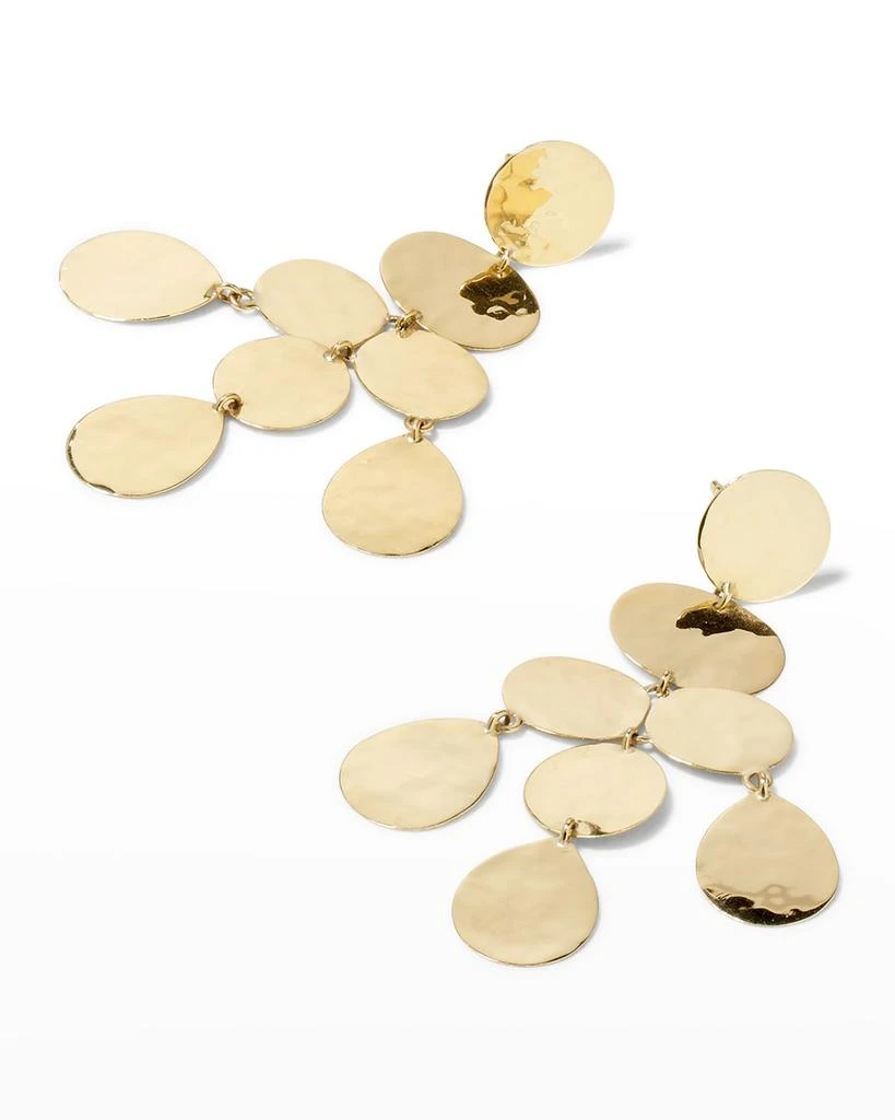 Ippolita Small Crinkle Chandelier Earrings in 18K Gold 3