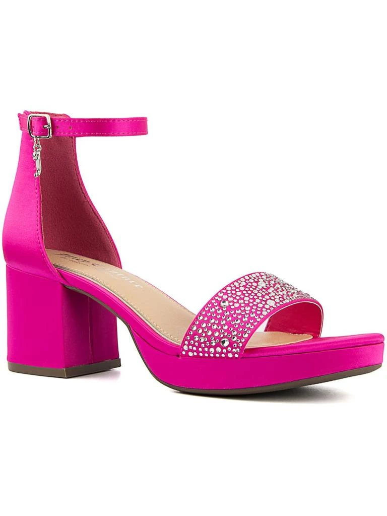 Juicy Couture Nelly Womens Ankle Strap Open Toe Block Heel 1